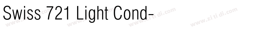 Swiss 721 Light Cond字体转换